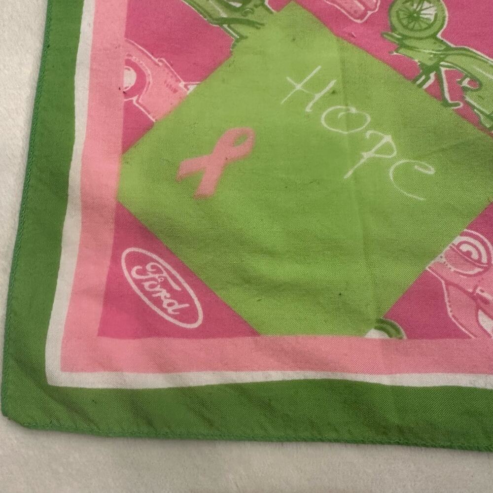 Lilly Pulitzer Square Handkerchief Pink and Green Accessories - Picture 2 of 4